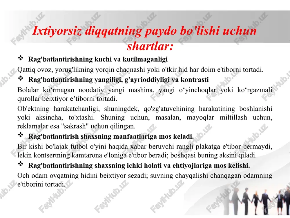 diqqat turlari va xususiyatlari - Page 5