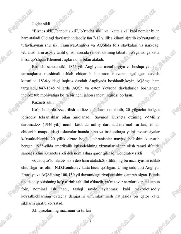 inqiroz atrof-muhitni eng avvalo inson sog’lig’ini yo’qotish,umrini qisqartirishga olib keladigan darajada vaziyatni vujudga kelishida ifodalanadi.u sanoatning shiddatli tarzda o’sishiga yo’l qo’ymaydi tarmoqlar inqirozi bu milliy xo’jalikning biron-bir tarmog’ini qamrab,ishlab chiqarishning tarkibiy o’zgarishi yoki normal xo’jalik aloqalarining buzilishi tufayli yuz beradi tarkibiy inqirozlar iqtisodiyotdagi inqirozlardan bir ko’rinishi yoki uning bir turi tarkibiy inqirozlardir.bu inqirozlarni ishlab chiqarishning ayrim sohalari bilan tarmoqlar rivojlanishi o’rtasidagi chuqur nomutanosibliklar keltirib chiqaradi agrar inqiroz qishloq xo’jaligidagi iqtisodiy inqirozlar agrar inqirozlar deb ataladi agrar inqiroz quyidagi shakllarda namoyon bo’ladi: 1.qishloq xo'jalik mahsulotlarining nisbiy ortiqcha ishlab chiqarilishi, uning sotilmay qolgan juda katta zaxiralarining to'planishi 2.narxlarning pasayishi,daromadlar va foydalarning kamayishi 3.fermerlarning ommaviy ravishda xonavayron bo’lishi,ular qarzlarining ortishi 4.qishloq aholisi o’rtasida ishsizlarning ko’payishi iqtisodiyotda muvozanatning buzilishini muntazam yoki aksincha tarzda yuz berishiga ko’ra davriy,oraliq,nomuntazam inqirozlarga ajratiladi. davriy inqirozlar ma’lum vaqt mobaynida takrorlanib turadi oraliq inqirozlar to’liq sikl bo’yicha yuz bermaydi.siklning biron-bir fazasida to’xtatiladi.ular nisbatan uncha chuqur bo’lmay,qisqa muddat davom etadi nomuntazam …