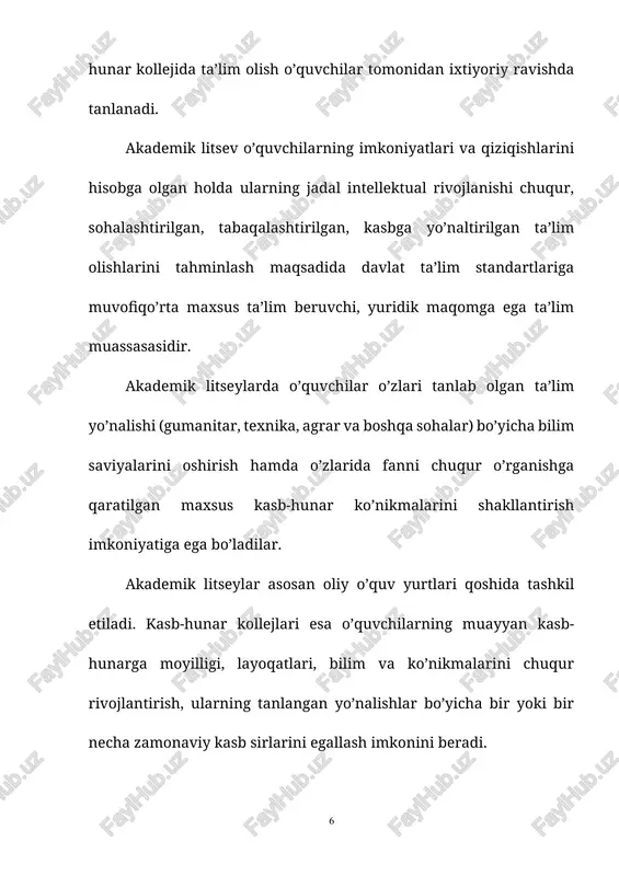a shu yo’nalishda faoliyat yurituvchi ta’lim muassasalarida amalga oshiriladi. bu muassasa tinglovchilari o’qish natijalariga ko’ra davlat tomonidan tasdiqlangan namunadagi guvohnoma yoki sertifikatga ega bo’ladilar. maktabdan tashqari ta’lim maktabdan tashqari davlat va nodavlat ta’lim muassasalarida davlat organlari, jamoat tashkilotlari, yuridik va jismoniy shaxslar tomonidan madaniy-estetik, ilmiy, texnikaviy, sport va boshqa yo’nalishlarda yo’lga qo’yilib, bolalar hamda o’smirlarning taiimga bo’lgan, yakka tartibdagi, ortib boruvchi talab-ehtiyojlarini qondirish, ularningbo’sh vaqti va dam olishini tashkil etish maqsadida olib boriladi. 1- fan yuqori malakali mutaxassisni tayyorlovchi va ulardan foydalanuvchi, ilg’or pedagogik va axborot texnologiyalarini ishlab chiqaruvchi bo’lib, «kadrlar tayyorlash milliy tizimida tabiat va jamiyat taraqqiyoti qonuniyatlari to’g’risidagi yangi fundamental va amaliy bilimlardan foydalanishni, yuqori malakali ilmiy va ilmiy-pedagog kadrlar tarkibini shakllantirishni, ulardan ta’lim tizimida unumli foydalanishni, shuningdek, kadrlar tayyorlash jarayonining ilmiy tadqiqotlar infrastrukturasini yaratish, ta’limning axborot tarmoqlarida foydalanish uchun bilimning turli sohalari bo’yicha axborot bazasini shakllantirishni hamda ilmiy tadqiqotlar darajasiga yangicha qarashlar zamirida yosh olimlarning, ilmiy-pedagogik xodimlarning …