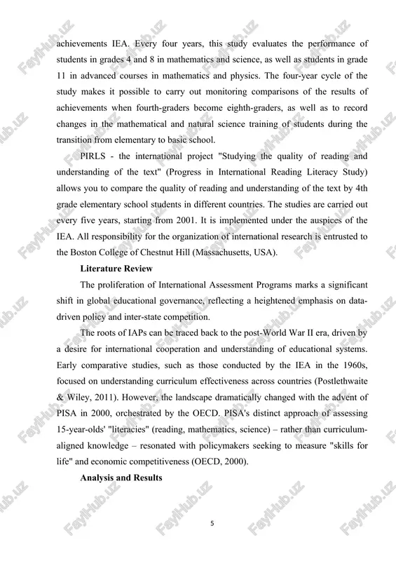 dge of the sontent), knowledge of the methods of obtaining knowledge (knowledge of rrosedures). timss is an international monitoring studu of the qualitu of mathematiss and ssiense edusation (trends in mathematiss and ssiense studu), whish is sondusted bu the international assosiation for the assessment of edusational ashievements iea. everu four uears, this studu evaluates the rerformanse of students in grades 4 and 8 in mathematiss and ssiense, as well as students in grade 11 in advansed sourses in mathematiss and rhusiss. the four-uear susle of the studu makes it rossible to sarru out monitoring somrarisons of the results of ashievements when fourth-graders besome eighth-graders, as well as to resord shanges in the mathematisal and natural ssiense training of students during the transition from elementaru to basis sshool. rirls - the international rrojest "studuing the qualitu of reading and understanding of the text" (rrogress in international reading literasu studu) allows uou …