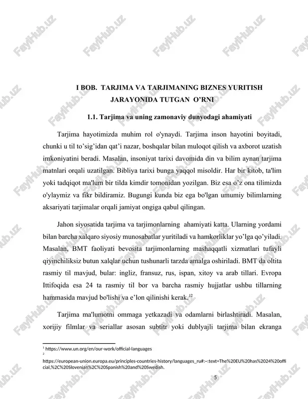 gi haqida o‘ylab ko‘rsangiz, hayratga tushasiz. sayyoradagi deyarli har bir yirik davlat o'ziga xos til shakliga va tizimiga ega. ko'pchiligimiz faqat ona tilimizda gaplasha olamiz, faqatgina ayrim tilga qiziqadigan yoki poliglot odamlar ikki yoki uch tilda gaplashadi.[footnoteref:3] [3: https://ru.wikipedia.org/wiki/%d0%9f%d0%be%d0%bb%d0%b8%d0%b3%d0%bb%d0%be%d1%82] shularni hisobga olsak, zamonaviy dunyoda tarjimaga ehtiyoj katta. sizga professional tarjima xizmati kerak bo'lgan turli xil vaziyatlar mavjud va tarjima zamonaviy dunyoda muhim rol o'ynaydi. keling, bu bilan nimani nazarda tutayotganimizni aniq ko'rib chiqaylik. tibbiyotga oid hujjatlar tarjimasi dunyoning hozirgi holatini hisobga olgan holda, tarjimaning tibbiyot olamida qanday rol o'ynashini ko'rib chiqish ajoyib ish bo’lardi. til to'siqlari kasalxonada yoki umumiy amaliyotda, hatto mintaqaning mahalliy aholisi va mutaxassislarning o'zlari o'rtasida ham yuzaga keladi. shifoxonadagi mahalliy aholi va rus doktorlari bilan yuzaga keladigan holatlarni tasavvur qiling. tibbiyot olami ham tilshunoslik nuqtai nazaridan juda xilma-xildir. bunda rozilik xatlari, qabul qilish blankalari, tibbiy ko'rsatmalar va jarrohlik muolajalarini tavsiflovchi hujjatlar boshqa tilga tarjima qilingan bo'lishi kerak …