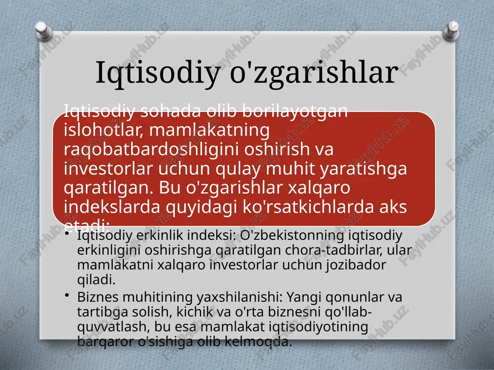 dabiyotlar 1. alimov i., ergashev f., bo’tayev a. arxivshunoslik: o’quv qo’llanma. toshkent, 1997. 2. teoriya i praktika arxivnogo dela v uzssr. pod red. f. i. dolgix i i. k. rudelson. moskva, 1980. 3. arxivi // istoricheskaya entsiklopediya. t. 1. moskva, 1961, 4. arxivlar // o’zbekiston milliy ensiklopediyasi. 1-jild. toshkent, 2000. 5. xolmatova m. arxivlar hamkorligi // xalq so’zi. 2003. 19 iyun. 6. alimov i va b. arxivshunoslik. toshkent, 1997. 7. asqarov a. o’zbekiston tarixi. toshkent, 1994. 8. is’hoqov m. unutilgan podsholikdan xatlar. toshkent, 1992. 9. oronyuk b., aliyev b. arxivlar – hujjatlar qal’asidir // sharq yulduzi. image5.jpeg image3.jpeg image4.png image6.png image7.jpeg image8.jpeg image9.jpeg image10.jpeg yctybop xajikapo peathht ba hhajekcjiap ~ bourkapys cuatn cuécnii sapkapopanx ba =| brawecan topmram mnaniceropnapi 3¥panonsmx/teppopuswi ¢ mapaya aac é pa konyn yerynopanrn s|) horners camapanopanrn fg uauuercu od teicerriney 2019 be xynymarcavapasopanra = 1.39 ia mhuckch we be a a bb a eid) koppynumum racassyp …