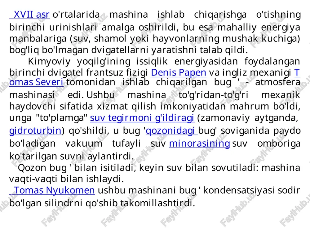 ash uchun magnit kuchlardan foydalanadi, silliq aylanish va aşınmasız ishonchli ishlashni ta'minlaydi. ** kontaktsiz magnit motorlar: * * magnit-reologik motorlar yoki magnit bilan boshqariladigan motorlar kabi magnit motorlar qismlar o'rtasida to'g'ridan-to'g'ri mexanik bog'lanishlarsiz aylanish harakatini yaratish uchun magnit kuchlar va elektromagnit maydonlardan foydalanadi. ** vorteks oqimi dvigatellari: * * vorteks oqimi (indüksiyon) dvigatellari o'zgaruvchan magnit maydon ta'sirida o'tkazuvchan materialda hosil bo'lgan vorteks oqimlari printsipi asosida ishlash uchun ishlatiladi. ushbu turdagi dvigatel elementlar o'rtasida mexanik aloqa qilmasdan ham ishlaydi. kontaktsiz dvigatellar sanoat, tibbiyot, xavfsizlik texnologiyalari, aviatsiya va boshqa sohalarda keng qo'llaniladi, bu erda shovqinsiz, ishonchli va samarali aylanish harakati eskirmasdan va energiya yo'qotmasdan talab qilinadi. ushbu turdagi dvigatel rivojlanishda davom etmoqda, elektrotexnika va mexanikada yangi istiqbollarni ochib beradi. induksion motorlar elektr motorlarining eng keng tarqalgan turlaridan biri bo'lib, turli sanoat va kundalik hayotda keng qo'llaniladi. induksion dvigatellarning bir nechta asosiy xususiyatlari va xususiyatlari: ** ishlash printsipi: * * induksion vosita rotorni …