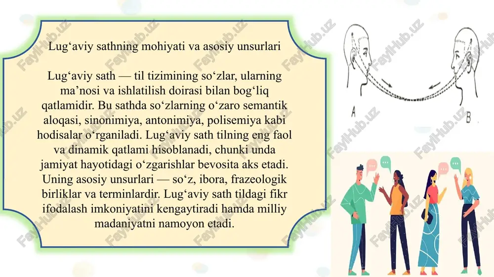 bilan bir qatorda, arab, fors, rus, ingliz kabi tillardan ham ko‘plab so‘zlar kirib kelgan. so‘z o‘zlashish jarayoni xalqaro madaniy aloqalar, savdo, ilm-fan, din va siyosiy munosabatlar natijasida yuz beradi. masalan, “kitob”, “ilm”, “adab”, “fabrika”, “traktor”, “internet” kabi so‘zlar turli davrlarda o‘zbek tiliga kirib, umumxalq so‘ziga aylangan. bu jarayon tilning boyishiga, yangi tushunchalarni ifodalash imkoniyatining kengayishiga xizmat qiladi. arab, fors va rus tillarining o‘zbek tili lug‘at boyligiga ta’siri o‘zbek tili tarixan arab, fors va rus tillari bilan yaqin aloqada bo‘lgan. arab tili diniy va ilmiy sohalarda katta ta’sir ko‘rsatgan — “maktab”, “ilm”, “adolat”, “ta’lim” kabi so‘zlar shundan dalolat beradi. fors tili esa adabiy nutq va kundalik so‘z boyligiga chuqur kirib borgan: “guldasta”, “zeb”, “osmon”, “dil” singari so‘zlar bunga misoldir. rus tili orqali esa texnika, siyosat, sanoat va ta’lim sohalariga oid terminlar kirib kelgan: “zavod”, “samolyot”, “gazeta”, “direktor” kabi. ushbu o‘zlashmalar o‘zbek tilini xalqaro miqyosda boyitgan va zamonaviy nutq madaniyatining shakllanishiga zamin …