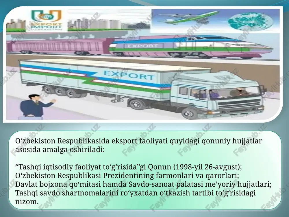 maxsulot eksportini amalga oshirish tartiblari - Page 5