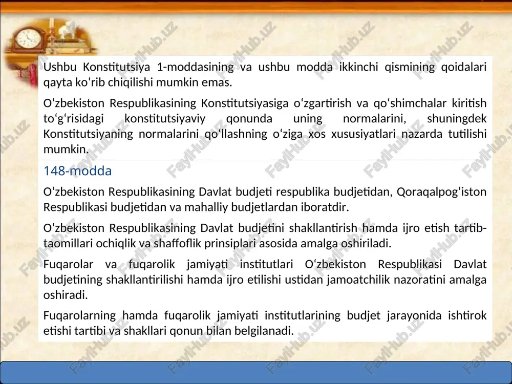 o'zbekiston respublikasi konstitutsiyasi - Page 5