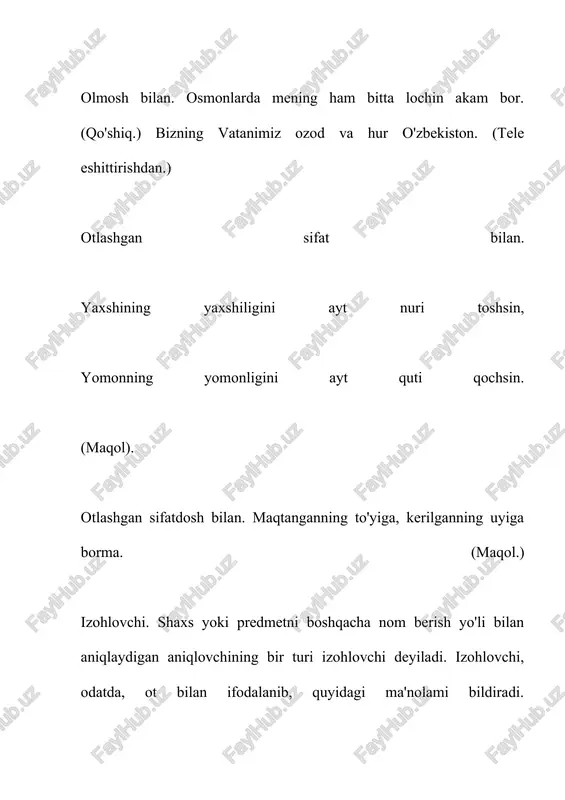 aniqlovchi va uning turlari - Page 5