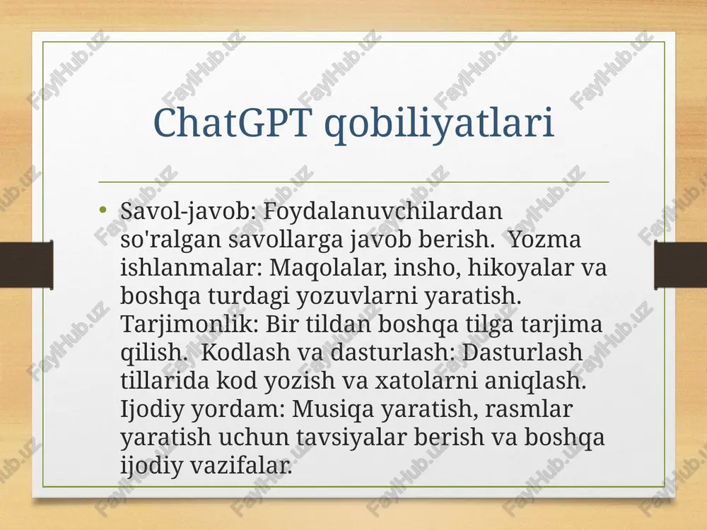 hozirgi kunda mashhur sun’iy intellekt (ai) ilovalari - Page 5
