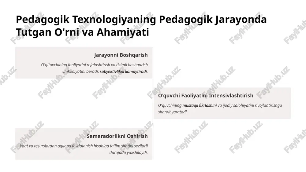 pedagogik texnologiya: pedagogikaning mustaqil sohasi sifatida - Page 5