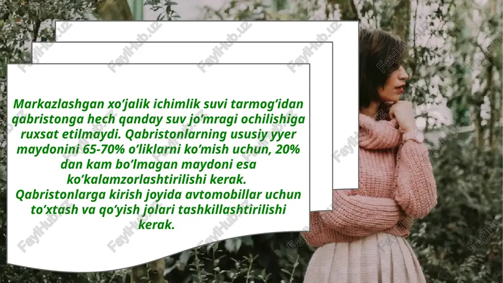 kommunal gigiyenasi fanidan tayyorlagan taqdimoti - Page 5