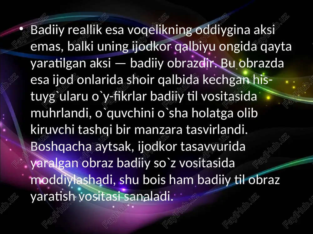 badiiy asar tilining stilistik xususiyatlari. - Page 5