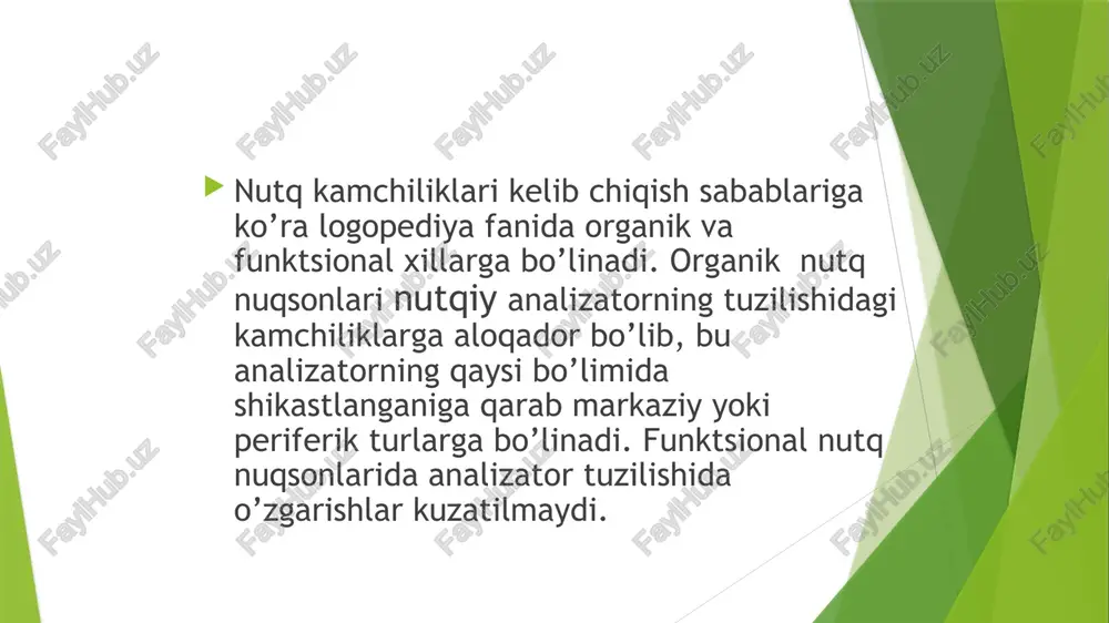 am beradi. tibbiy fanlar haqidagi bilimlar to’g’ri logopedik xulosa chiqarish, nutq kamchiliklarini ularga o’xshash boshqa anomaliyalardan ajratish, anomal bolalarni tegishli muassasalarga to’g’ri saralash imkonini beradi. logoped o’z oldiga qo’ygan maqsad – vazifani hal etishda tilshunoslik, lingvistik fanlarga, psixologiya va pedagogikaga suyanib ish ko’radi. tilshunoslik fani kishilarning eng muhim aloqa quroli bo’lgan nutqni ijtimoiy hodisa deb biladi. nutqning asosiy tarkibiy qismlari: tovush, so’z, so’z birikmasi va gap bir butun tizimni tashkil etib, fikrni og’zaki yoki yozma ravishda ifodalash uchun hizmat qiladi. o’ar bir logoped tilshunoslikning ilmiy-nazariy asoslarini, fonetika va grammatikani, lug’at va stilistikani, orfografiya va punktuatsiyani mukammal bilish bilan birga, ifodali o’qiy olish va to’g’ri so’zlay olish qobiliyatiga ham ega bo’lishi kerak. tabiiyki, logopedning o’zi imloni yaxshi bilmay turib, o’quvchilarga hech qachon savod malakasini singdira olmaydi, logoped uchun og’zaki va yozma nutq qobiliyati amaliy jihatdan juda muhimdir: logoped so’z vositasida fan xulosalarini izohlabgina qolmasdan, ayni vaqtda nutqida kamchiligi bo’lgan bolani tarbiyalaydi, …