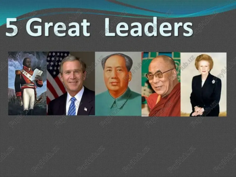famous male leaders - Page 5