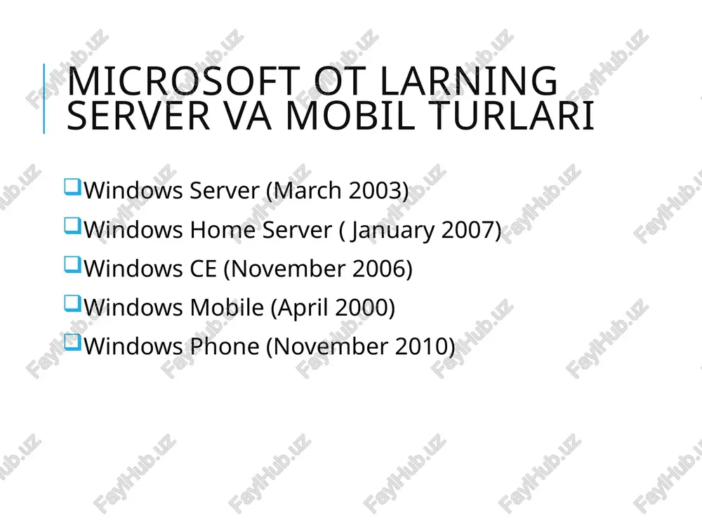 windows operatsion tizimi oilasi - Page 5