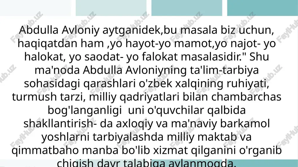 abdulla avloniy ijodi tarbiya masalasi - Page 5