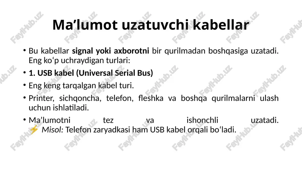 kompyuter kabel va ularining xususiyatlari - Page 5