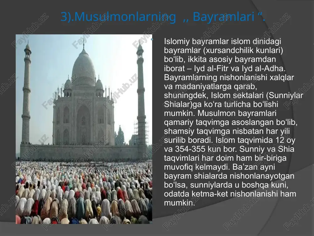 tirlangan qabila aʼzolari joʻnashning tashabbuskori va rahbari sifatida muhammadni kuzatishni oʻrnatdilar. muhammad (s.a.v.) oʻz hayotidan qoʻrqib, eng yaqin izdoshlaridan biri abu bakrning uyiga panoh topdi; tunda ular shahardan qochib ketishdi va tartibsizlikning toʻsatdan gʻoyib boʻlishidan xavotirlanib, uch kun davomida oʻz qabiladoshlaridan yashirinishdi. qidiruv tugagandan keyingina 622-yil iyul oyining oxirgi kunlarida paygʻambarimiz yasribga koʻchib kelgan jamoaga qoʻshildi. bu voqeani birinchi islom davlatining boshlanishi deb hisoblash mumkin. hijratdan oldingi davr johiliyya deb ataladi. (madinat an- nabaiya) yoki madina shahriga asos solinishi „paygʻambar shahri“, yaʼni madinat-an-nabiy yoki oddiygina madina) ga kelishini koʻpchilik tarixchilar 622-yil 24-sentabrni deb hisoblashadi[4]. biroq, hijratdan hisob faqat 637-yilda, ikkinchi solih xalifa umar ibn al-xattob davrida boshlangan. shu bilan birga, xalifaning buyrugʻi bilan paygʻambarimiz madinaga kelgan kunning oʻzi emas, balki yangi davrning boshlanish nuqtasi sifatida oʻsha yilning 1 muharram (bir muhammadning yasribga kelishi (keyinchalik inchi oyning birinchi kuni) qabul qilingan. yasribga koʻchib kelgan musulmonlar jamoasi 80—100 [3] ta kishini tashkil …