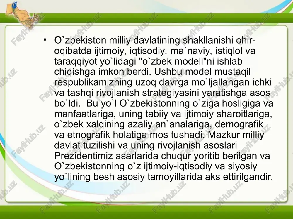 o`zbekiston respublikasining milliy-davlat tuzilishi va uning asoslari - Page 5