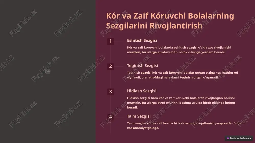 kór va zaif kóruvchi bolalarning bilish faoliyati - Page 5