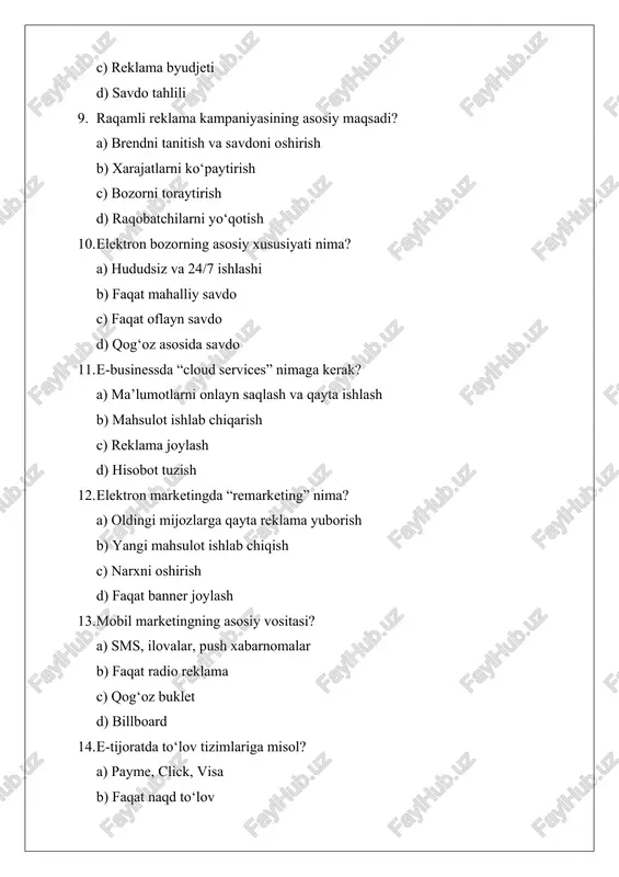 ragamli elektron biznes bozori va elektron marketing - Page 5