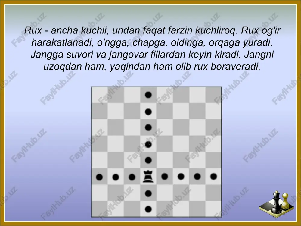 shaxmato'yinining kelib chiqishi tarixi va rivojlanishi bosh qichlari - Page 5