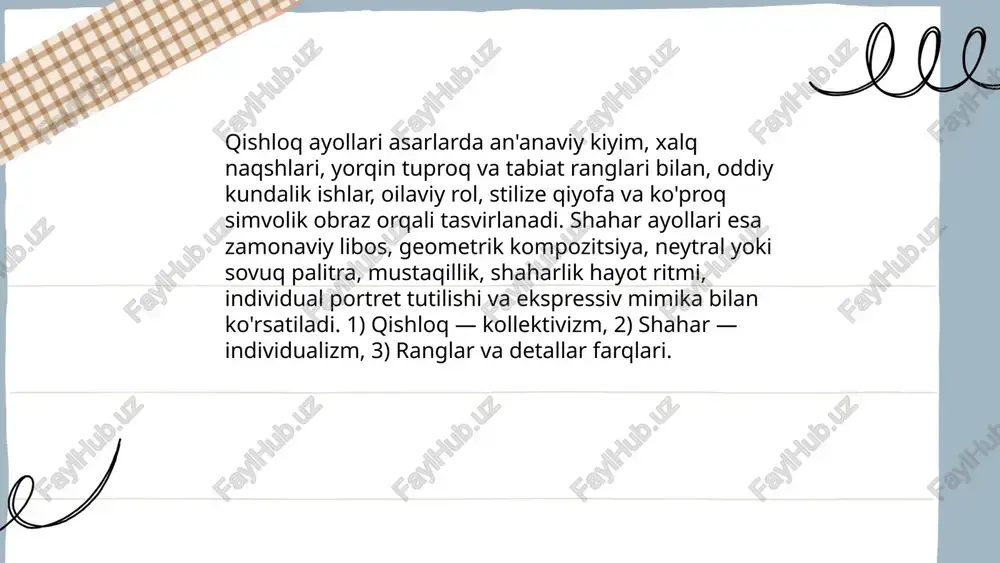 rassomlar ijodida oʻzbek ayollari obrazi - Page 5