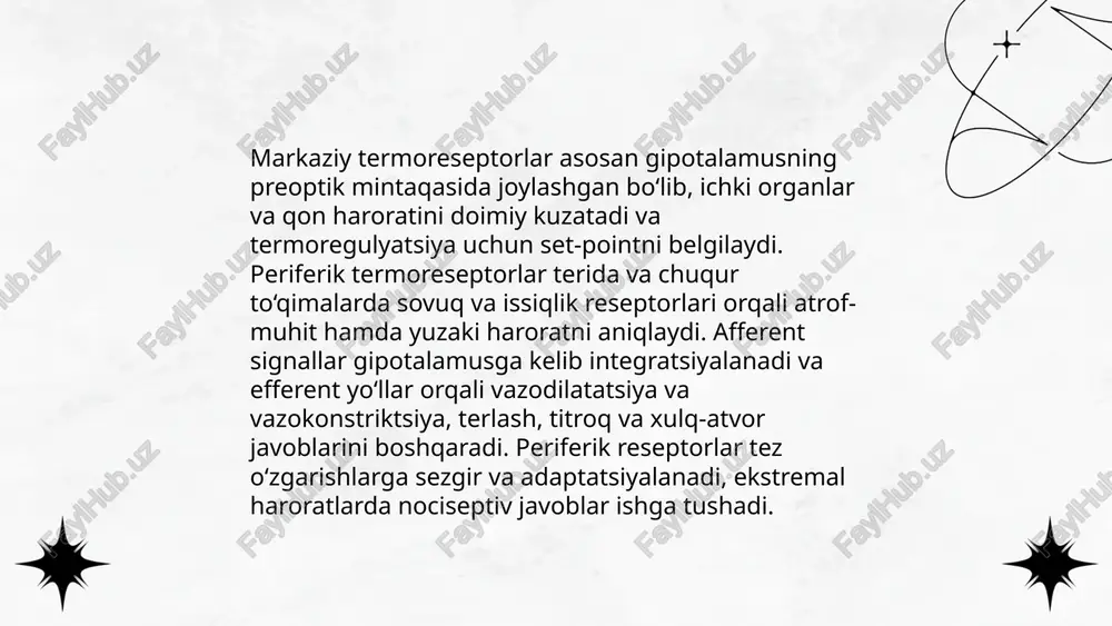 organizmning termoregulyatsiya mexanizmlari - Page 5