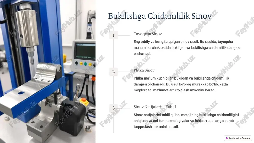 buklanishga chidamli metall materiallar - Page 5