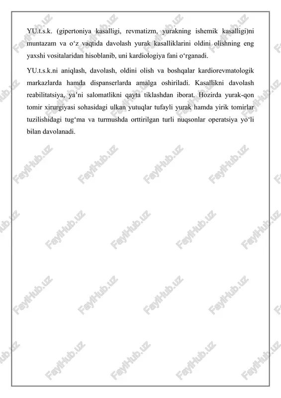 ʻma va turmushda orttirilgan turli nuqsonlar operatsiya yoʻli bilan davolanadi.