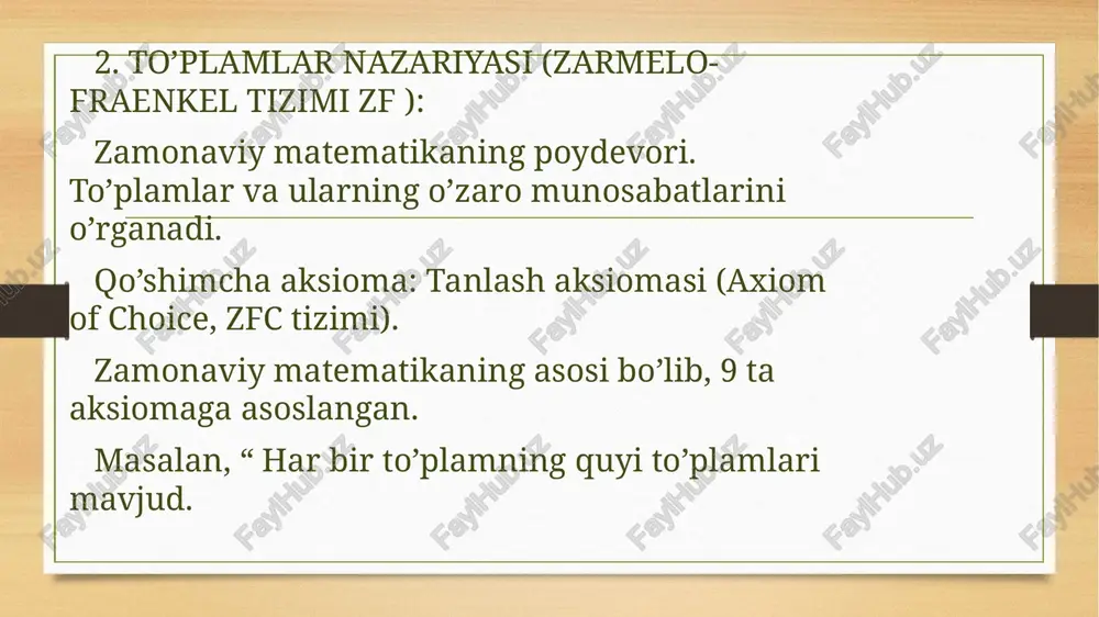 boshqa aksiomatik nazariyalar - Page 5