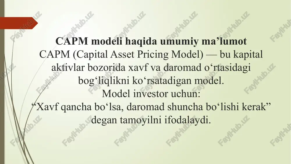 kapital aktivlarni boshqarish modeli - Page 5