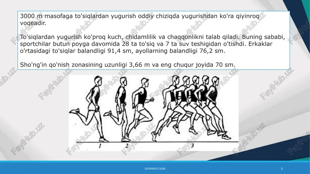 o'rta masofalarga yugurish turlari va ularning texnikasini o'rganish - Page 5