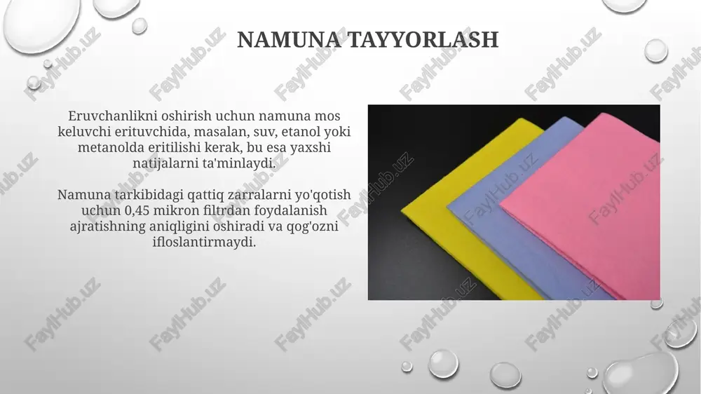 qog'ozli xromatografiya turlari - Page 5