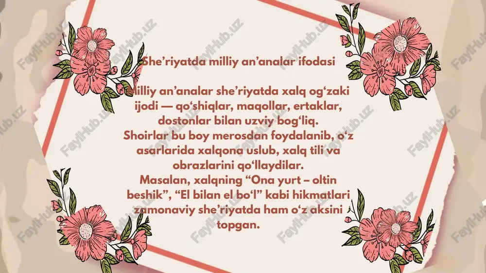 sheʼriyatda milliy ruh va anʼanalar - Page 5