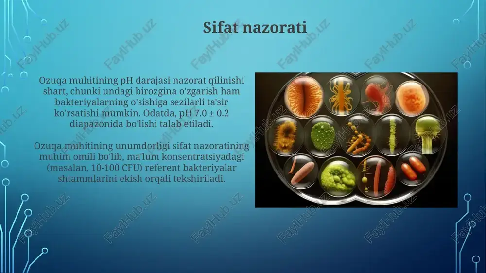 bakteriyalarning oziq muhiti va klassifikatsiyasi - Page 5