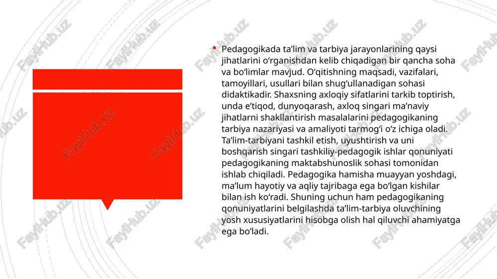 adimiy va ilgʻor pedagogik qarashlar tizimini yaratgan boʻlishlariga qaramay, shu tizimni zamona talablariga muvofiq tarzda takomillashtirib bormaganliklari uchun keyinchalik ilm-fan taraqqiyoti jihatidan qoloq holga tushib qoldilar. e’tiboringiz uchun rahmat image1.png image2.png image3.png image4.png image5.png image6.png /docprops/thumbnail.jpeg