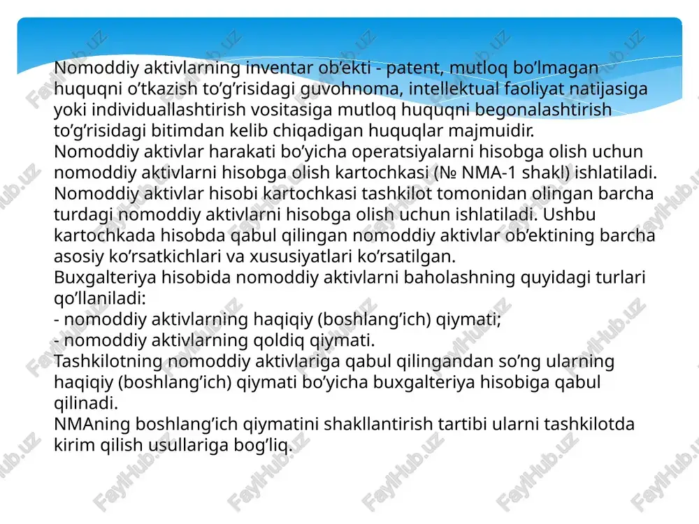 nomoddiy aktivlarning hisobdan chiqarish tartiblari - Page 5
