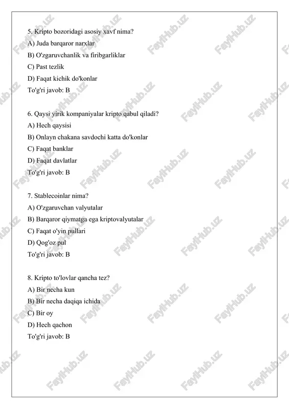 kriptovalyuta bozoridagi elektron tijorat - Page 5
