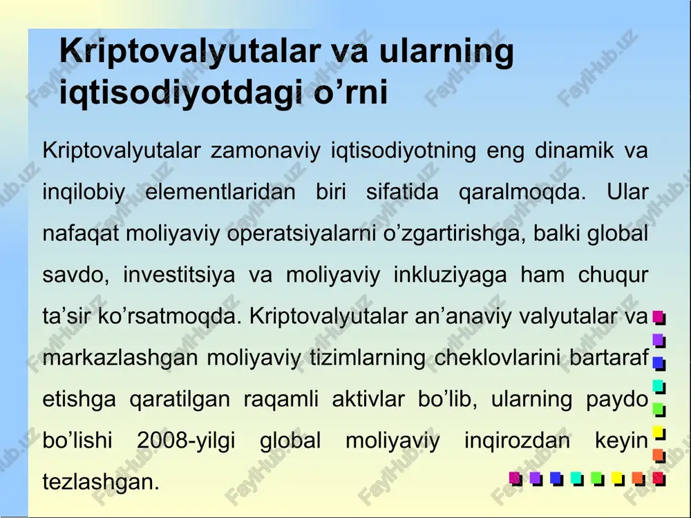 elektrontijorat va kriptovalyutalar - Page 5