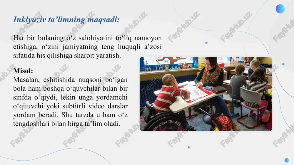 inklyuziv ta’lim kursining predmeti va maqsadi - Page 5