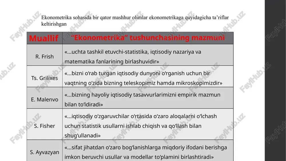 ekonometrik modellashtirish asoslari - Page 5