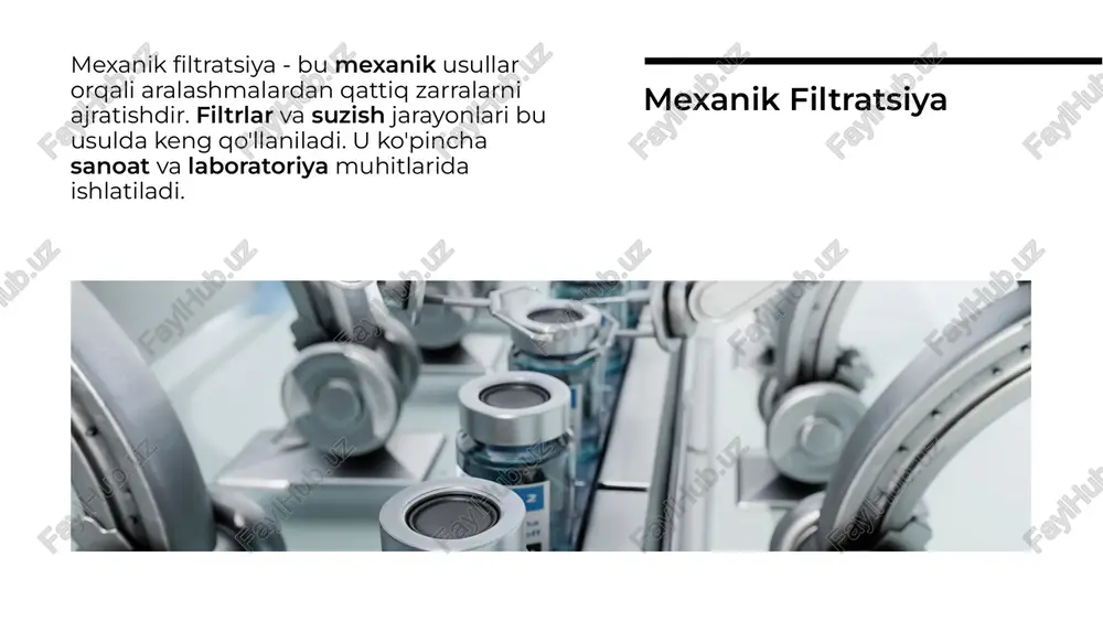 aralashmalarni ajratish va filtratsiya - Page 5