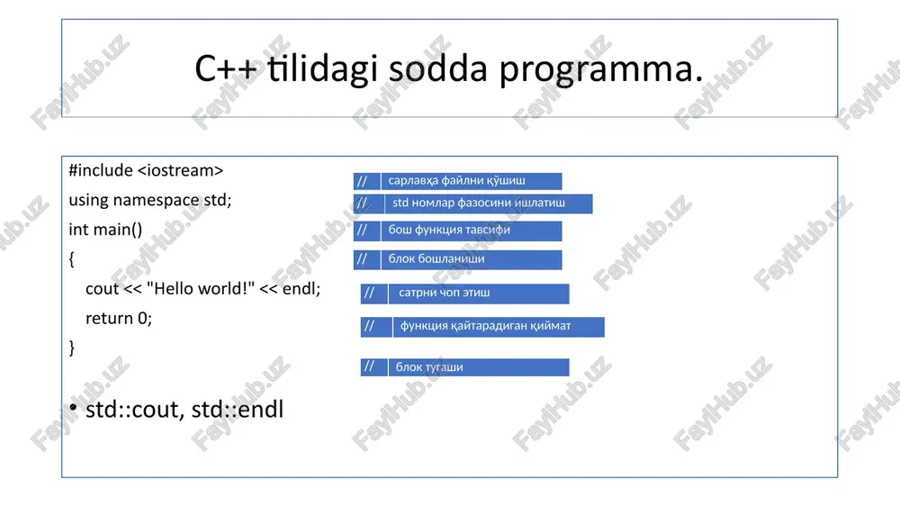 c++ tili sintaksisi va uning leksik asosi - Page 5