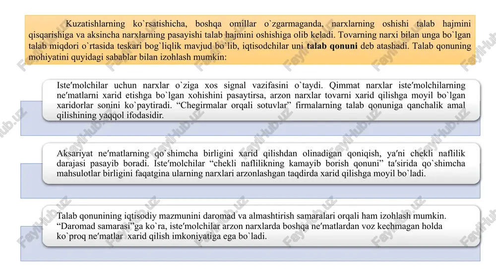 hiqarish xarajatlarini kamaytiradi va ko'proq mahsulot ishlab chiqarishga imkon yaratadi. bunda taklif chizig'i parallel o'ngga suriladi yoki aksincha bo'ladi. q3 q1 q2 p narx p1 q tovar miqdori s2 s s1 e`tiboringiz uchun tashakkur! image1.png image2.jpeg image3.jpeg image4.jpeg image5.jpeg image6.jpeg image7.jpeg image8.jpeg image9.jpeg image10.jpeg image11.jpeg 556478710 /docprops/thumbnail.jpeg