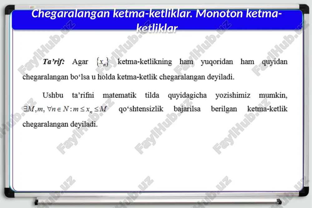ketma-ketliklar va ularning xossalari - Page 5