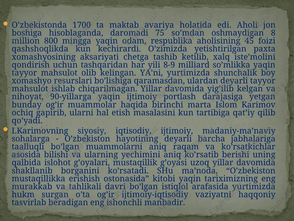 o'zbekiston mustaqillik jarayoni - Page 5
