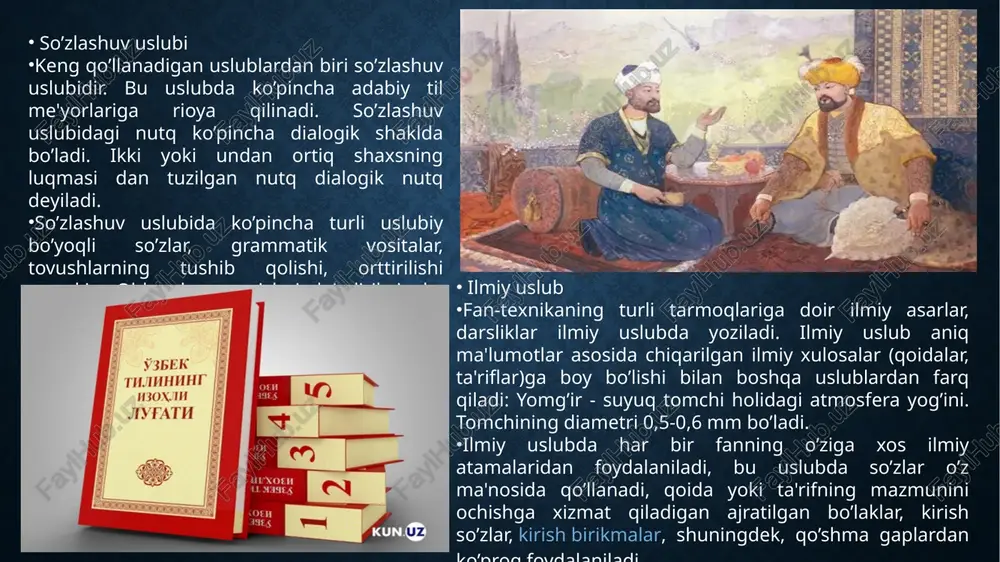 nutqning uslubiy jihatlari va uslubshunoslik - Page 5