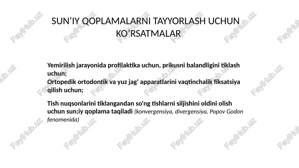 vie vkladki, zubi otpreparirovani s krugovim zakruglennim skosom (23 vosstanovlen otdelno) ris. 12. vid posle fiksatsii novix metallokeramicheskix koronok: zdorovoe sostoyanie desni, dostatochniy sloy keramiki pozvolil sozdat optimalnuyu estetiku ris. 26. optimalnim schitaetsya naklon ustupa v 120 gradusov s zakruglennim vnutrennim uglom ris.32. sxema dvuxploskostnogo preparirovaniya (sleva - pravilnoe, dvuxploskostnoe preparirovanie, sprava - nepravilnoe preparirovanie) ris. 27. raspredelenie ploskostey na reztse ris. 28. raspredelenie ploskostey na molyare. tri osnovnie ploskosti mojno obnarujit na kajdom zube. v rezultate povishennoy stiraemosti izchezaet ploskost rejushego kraya ili bugorka i— biologicheskaya shirina 2,04 mm i_ soedinitelnoe prikreplenie 1,07 mm epitelialnoe prikreplenie 1,97 mm kray koronki o,5 mm v desnevuyu borozdku koronka* (skos) biologicheskaya zona 2,73 mm desnevaya borozdka 0,69mm ris. 51. sxema «biologicheskoy shirini» i urovnya poddesnevogo raspolojeniya kraya koronki tishni qoplamalar uchun charxlash jarayoni sh \m konus torpedovidnaya tsilindr i obratniy konus l olea plameeidnaya 1 usechenna konus ris. 232. almaznie turbinnie golovki, …
