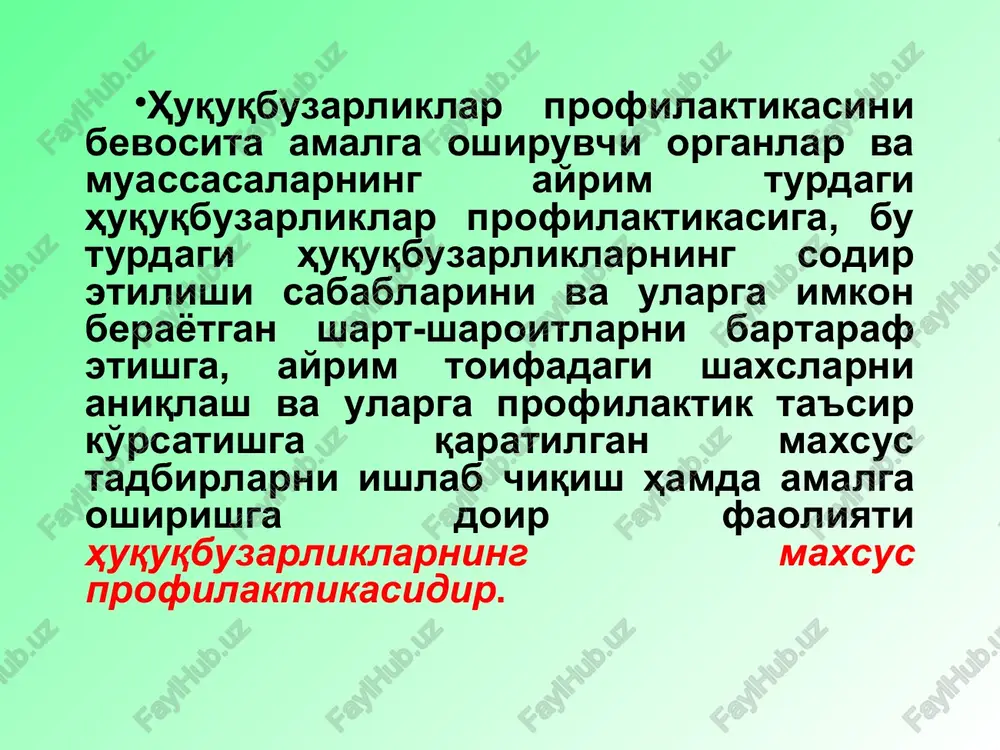 profilaktika inspektorining maxsus profilaktik faoliyati - Page 5