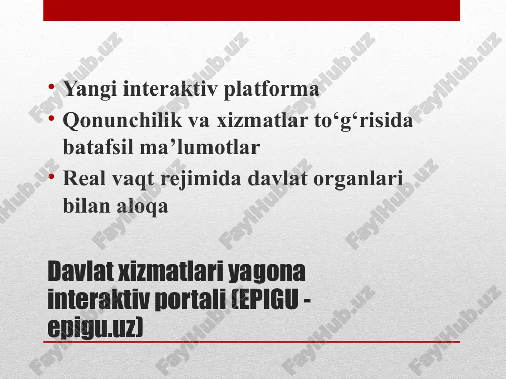 o‘zbekiston respublikasi yagona davlat xizmatlari portallari bilan ishlash - Page 5
